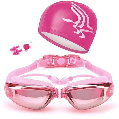 Professional Swimming Goggles with HD Anti-Fog Lenses – Pink