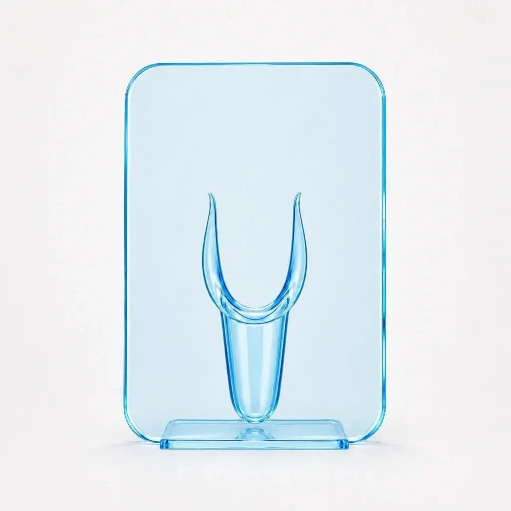 Modern Floral Frame Vase for Stylish Arrangements – Aqua Blue