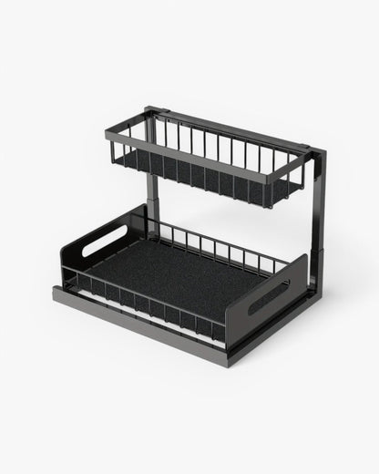 Extendable Under-Cabinet Storage Organizer – Luxurious Design – Black