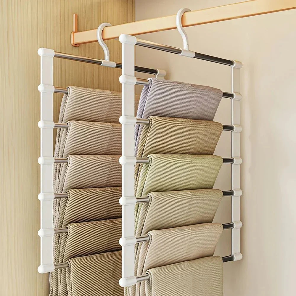 Multi-Hangers for Stylish Wardrobe Organization – White