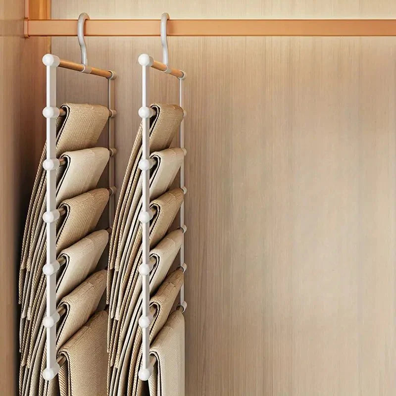 Multi-Hangers for Stylish Wardrobe Organization – White