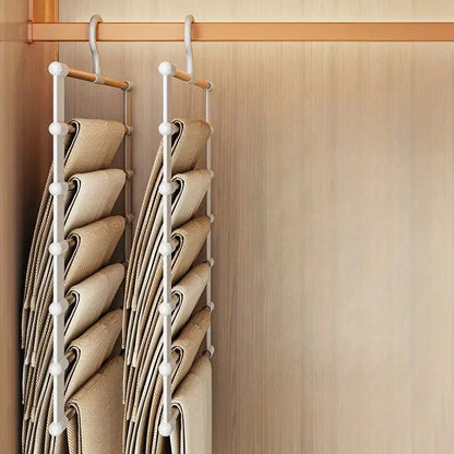 Multi-Hangers for Stylish Wardrobe Organization – White