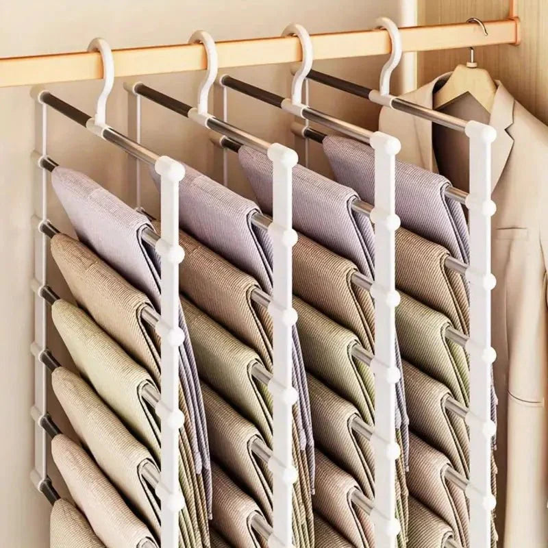 Multi-Hangers for Stylish Wardrobe Organization – White