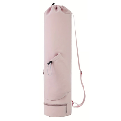 Mat Bag for Yoga with Pocket for Water Bottle – Pink
