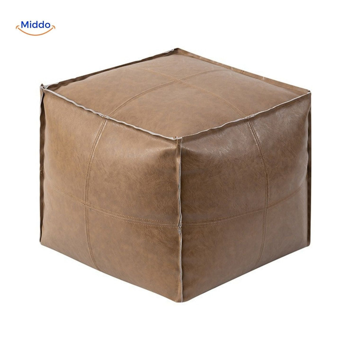 Eco-Friendly Tatami Pouf Cushion | Comfortable, Refilling for Optimal Seating – Beige