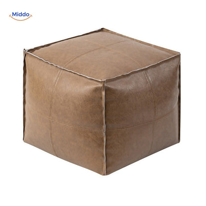 Eco-Friendly Tatami Pouf Cushion | Comfortable, Refilling for Optimal Seating – Beige