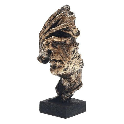 Abstract Gold Sculpture – Modern Scandinavian Design "NordicLine