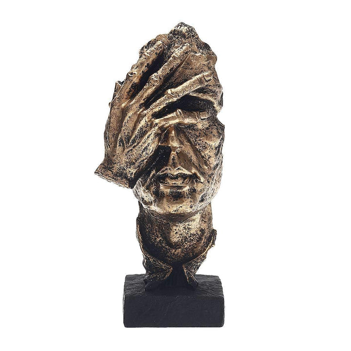 Abstract Gold Sculpture – Modern Scandinavian Design "NordicLine