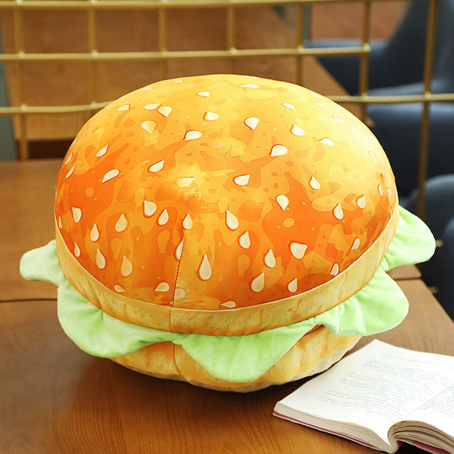 Deluxe Dual-Function Hamburger Comfort Cushion – Hamburger