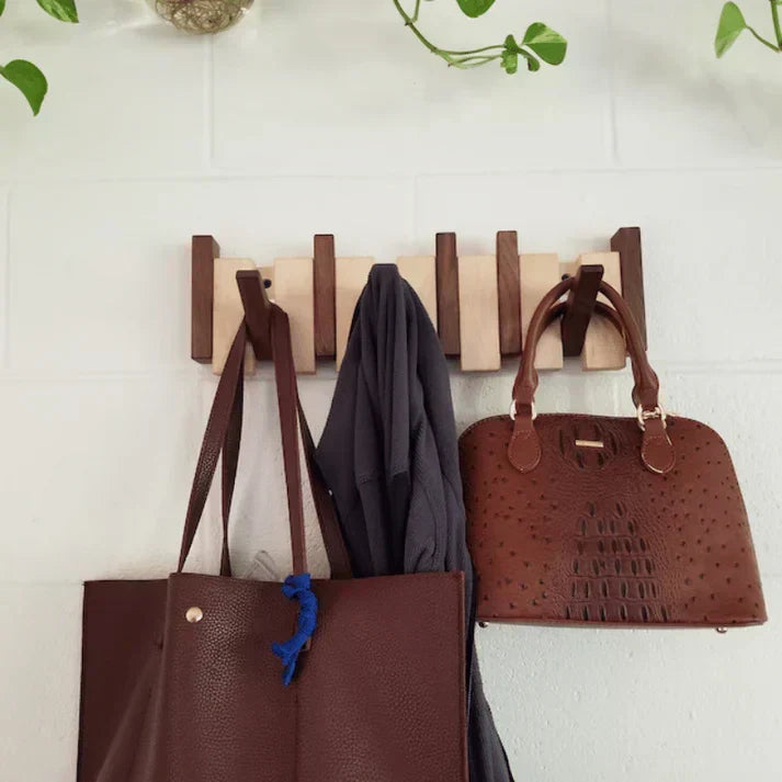 Stylish Wooden Coat Rack for Piano Hangers – Clothing Storage