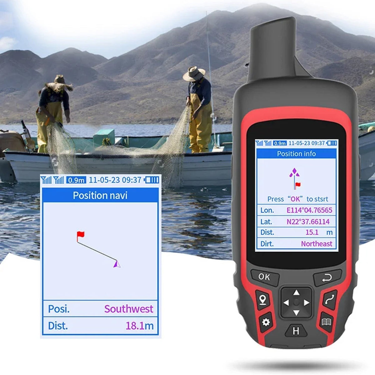 Durable Handheld GPS Device for Outdoor Navigation and Hunting