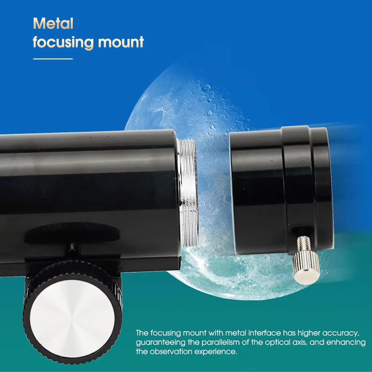 60mm Refractor Telescope for Beginners - Ideal for Astronomy & Land Viewing