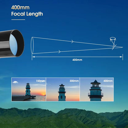 60mm Refractor Telescope for Beginners - Ideal for Astronomy & Land Viewing