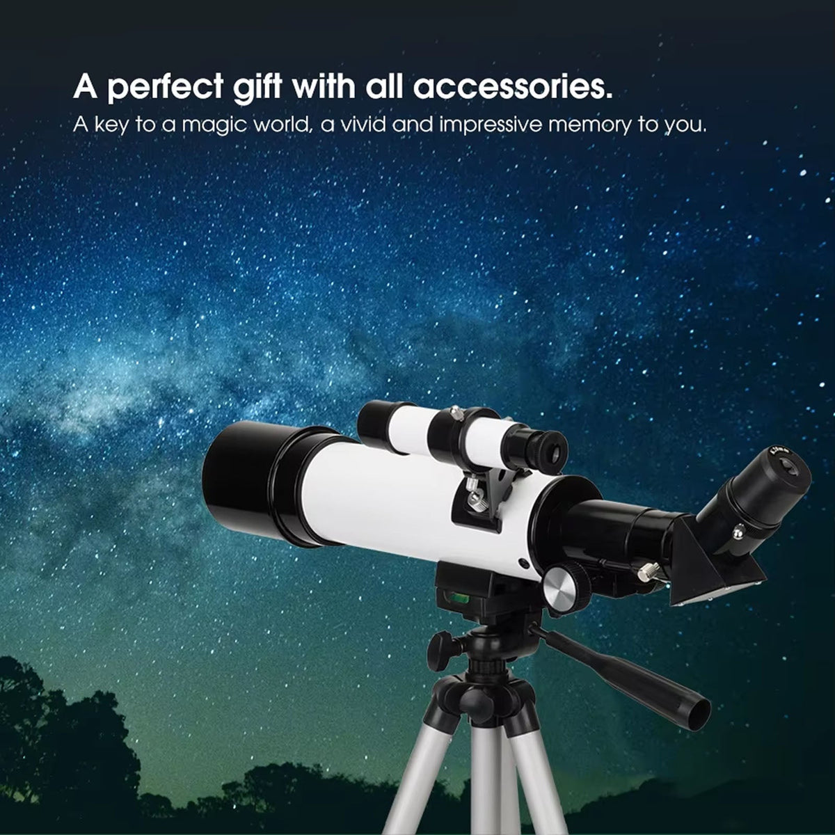 60mm Refractor Telescope for Beginners - Ideal for Astronomy & Land Viewing