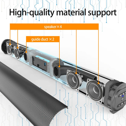 Soundbar with Subwoofer for Enhanced Audio Experience
