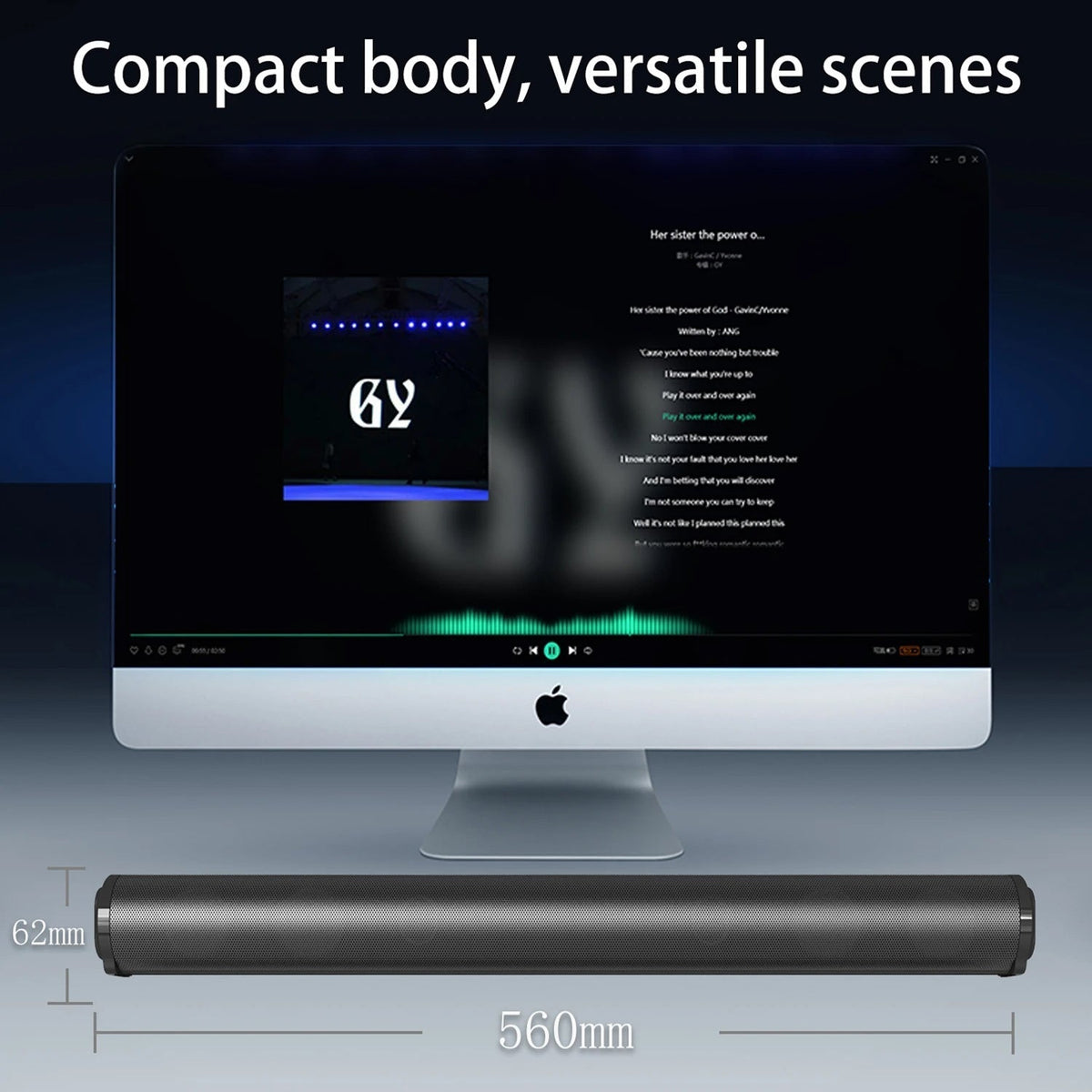 Soundbar with Subwoofer for Enhanced Audio Experience