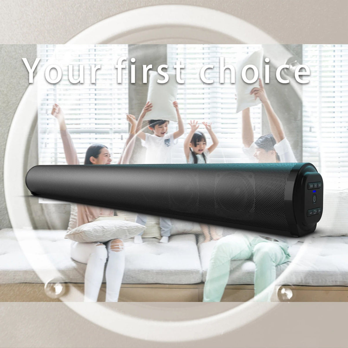 Soundbar with Subwoofer for Enhanced Audio Experience