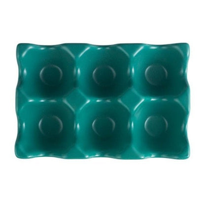 Egg Holder in Pastel Ceramic Design – Teal