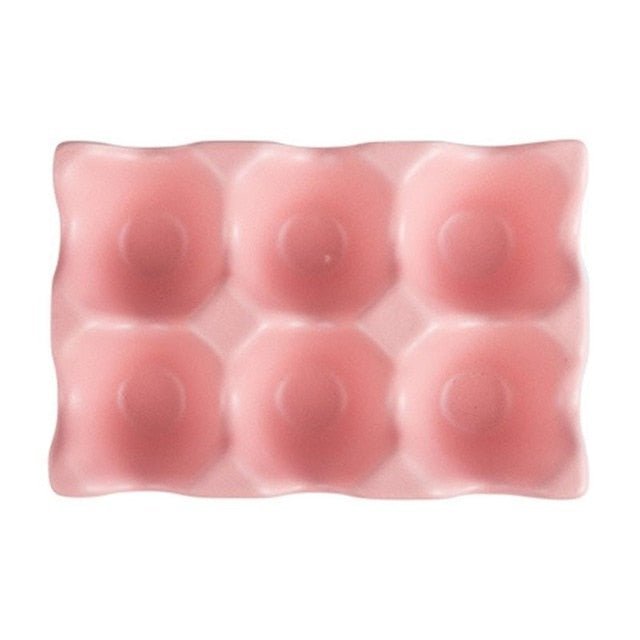Egg Holder in Pastel Ceramic Design – Pink