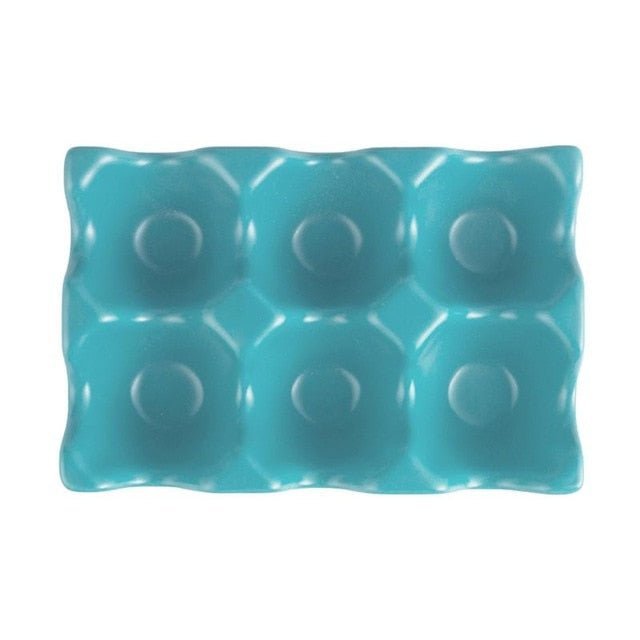 Egg Holder in Pastel Ceramic Design – Blue