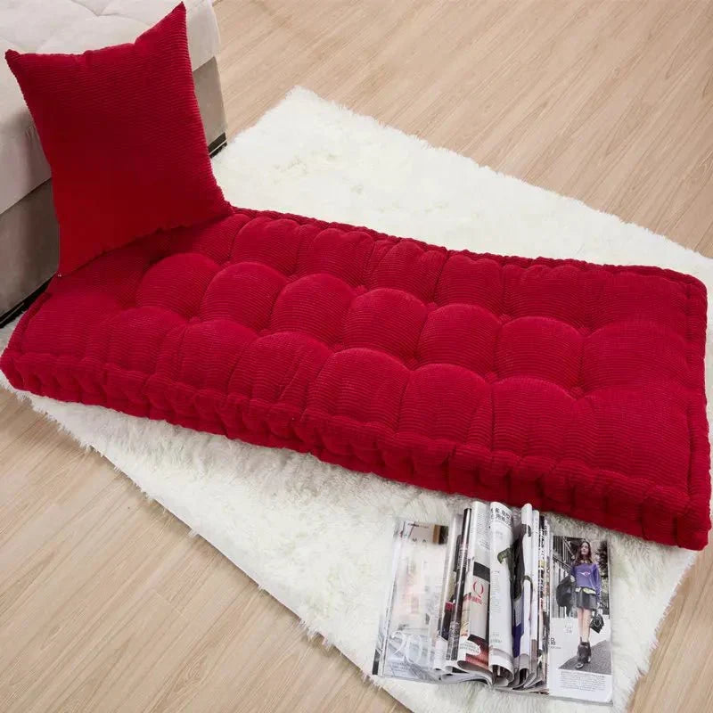 Thick Seat Pad for Rectangular Bench Cushion – Red