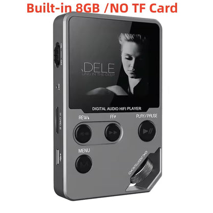 Bluetooth MP3 Player with 50-Hour Battery Life – 8GB No TF Card