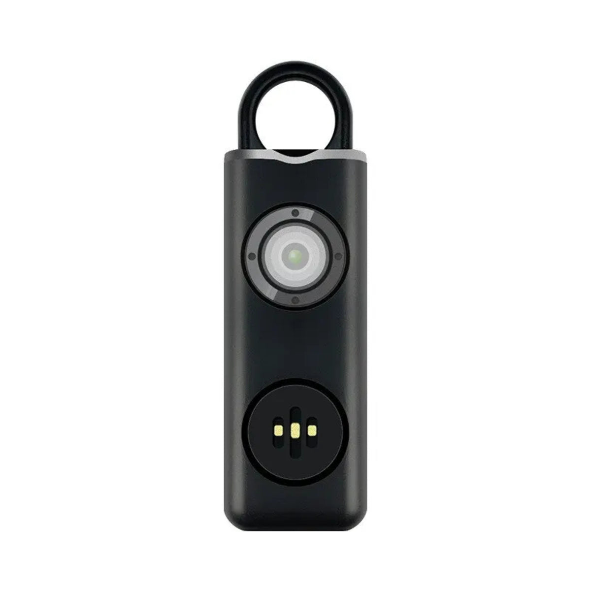 Women's Personal Safety Alarm - Keychain with Siren and Strobe Light – Black