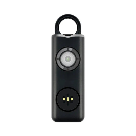 Women's Personal Safety Alarm - Keychain with Siren and Strobe Light – Black