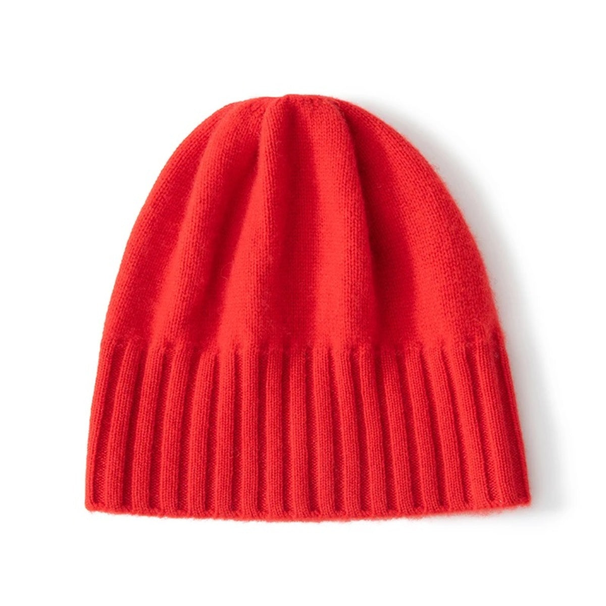 Soft Winter Beanie Hat for Women - Knitted Cashmere Warmth – Red