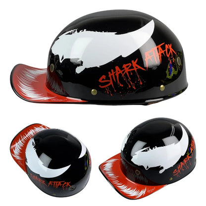 Universal Half Helmet for Vintage Style Motorcycle and E-Bike Riding