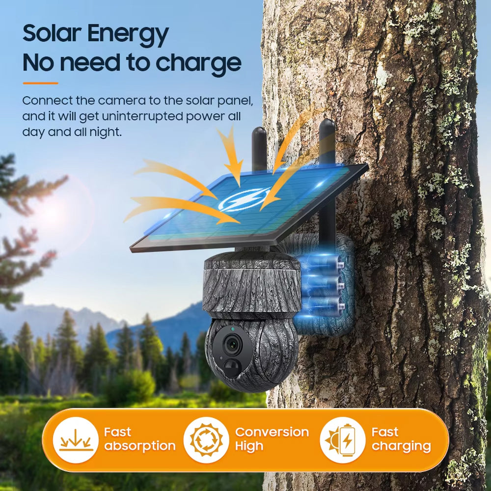 4G Solar Outdoor Wildlife and Security Camera