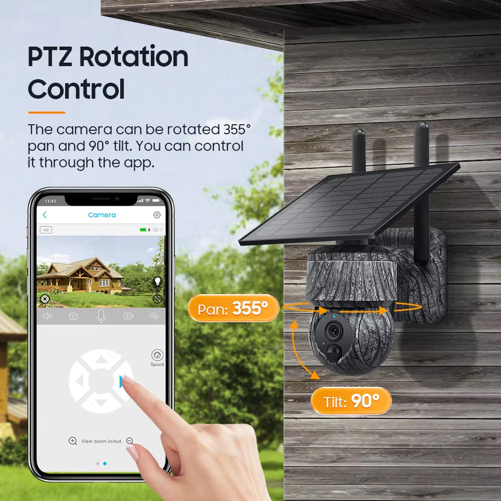 4G Solar Outdoor Wildlife and Security Camera