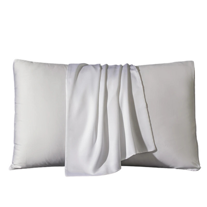 Silk Pillowcase Made from Mulberry for Hair and Skin Care – White