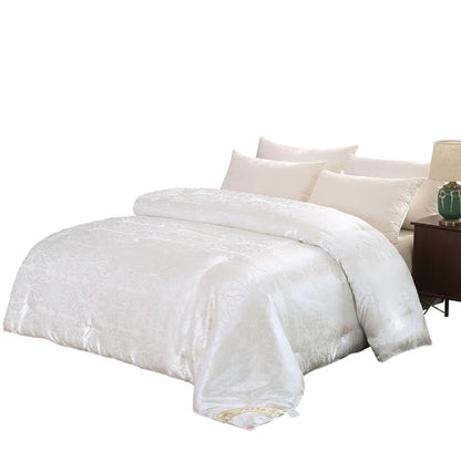Luxury Silk Duvet Blanket – Natural Mulberry Comforter Quilt – White