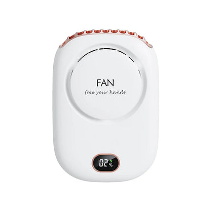 Compact Neck Fan - Mini Hanging Air Cooler – White
