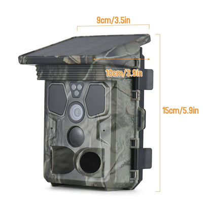 50MP 4K Solar Trail Camera for Wildlife Monitoring