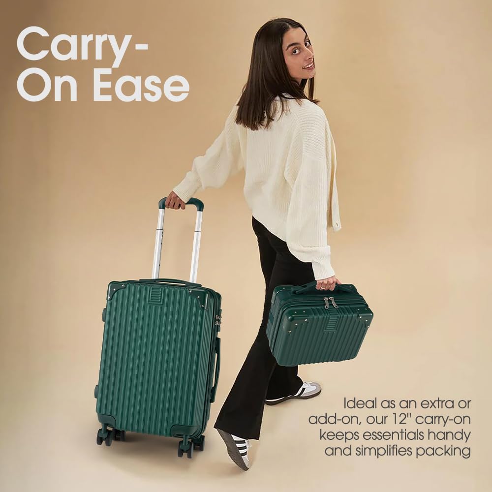 Durable 28" Travel Suitcase with Smooth-Gliding Wheels & Security Lock